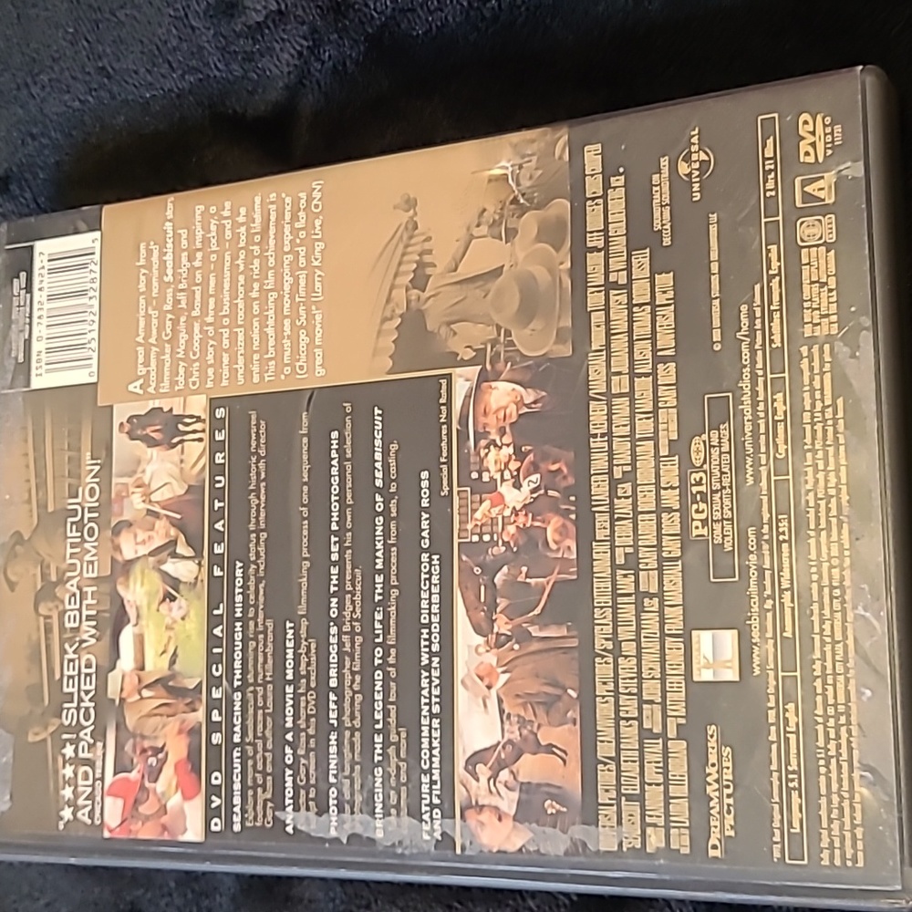 WAS $100. Original DVD'S Seabiscuit and Angels & Demons - Picture 7 of 9